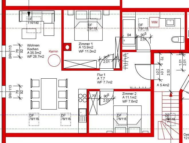 Im Sanierten Denkmal Max 5 Personen Fewo2